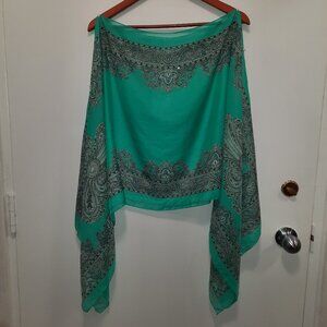 Scarf Poncho Top OS